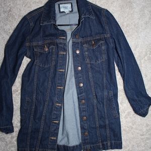 Forever 21 Long Jean Jacket